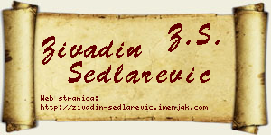 Živadin Sedlarević vizit kartica